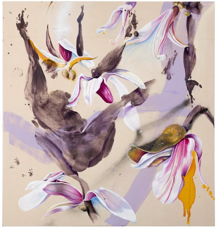 Purple Dignity, 2022, Öl auf Leinwand, 180 x 160 cm, (c) Eric Lichtenscheid