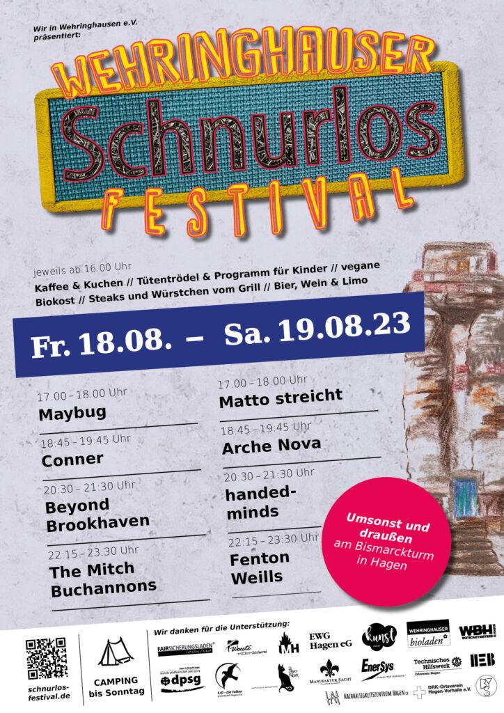 Plakat Wehringhauser Schnurlosfestival 2023